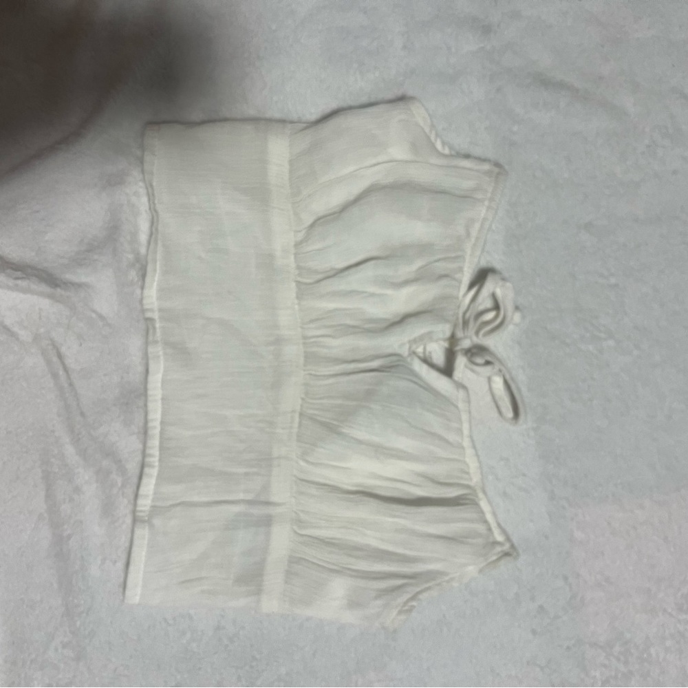 hollister tube top scrunch back tie front